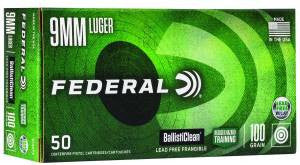 Federal 9mm 100gr Non-Lead 50rds