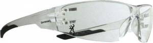 Browning 12761 Shooters Flex Glasses Clear Lens w/Black Temple