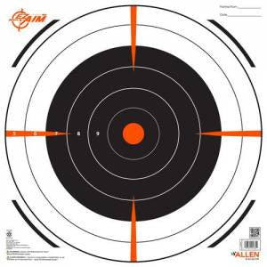 Allen 15334 EZ Aim  Bullseye Paper Target 12 x 12 12 Per Pack