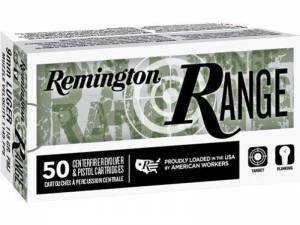 Remington Ammunition 28564 Range  9mm Luger 124 gr Full Metal Jacket (FMJ) 50 Bx/ 10 Cs