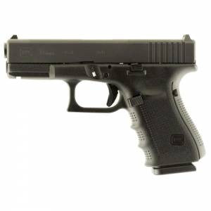 Glock UG1950203MOS G19 Gen4 Compact MOS 9mm Luger 4.02 15+1 Black Steel Slide Black Rough Texture Interchangeable Backstraps Grip Fixed Sights