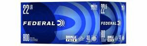 Federal 729B800 800 RD Range 22 LR 40 gr Lead Round Nose (LRN)