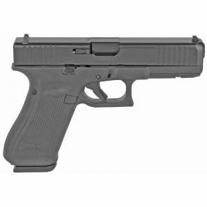Glock PA225S203 G22 Gen5 40 S&W 4.49 15+1 Black nDLC Slide Black Rough Texture Interchangeable Backstraps Grip Fixed Sights