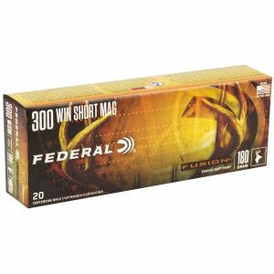 Federal F300WSMFS2 Fusion  300 WSM 180 gr Fusion Soft Point 20 Bx/ 10 Cs