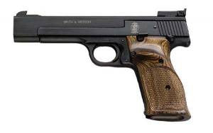 Smith & Wesson 130511 41 Rimfire 22 LR 5.50 10+1 Blued Wood Grip Adjustable Sights