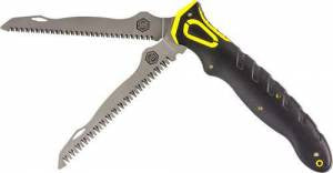 Hunters Specialties 100053 Command Grip Tool  6.70 Bone/Wood Saw Saw 3Cr13 Stainless Steel Rubber Handle Folding