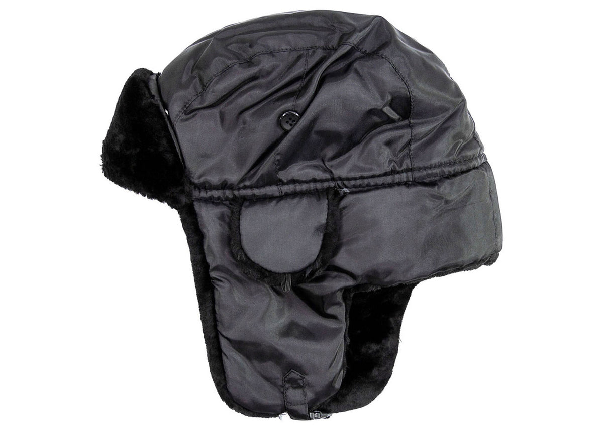 MIL-TEC® Black MA-1 Winter Pilot Hat - New - 3XL